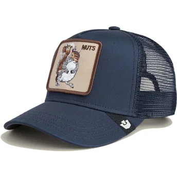 Goorin Bros. The Farm Nuts Mini Eichhörnchen Kinder Trucker Cap in Marineblau.