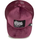 goorin-bros-the-farm-savage-tiger-velour-trucker-kappe-in-bordeaux-mit-tiger
