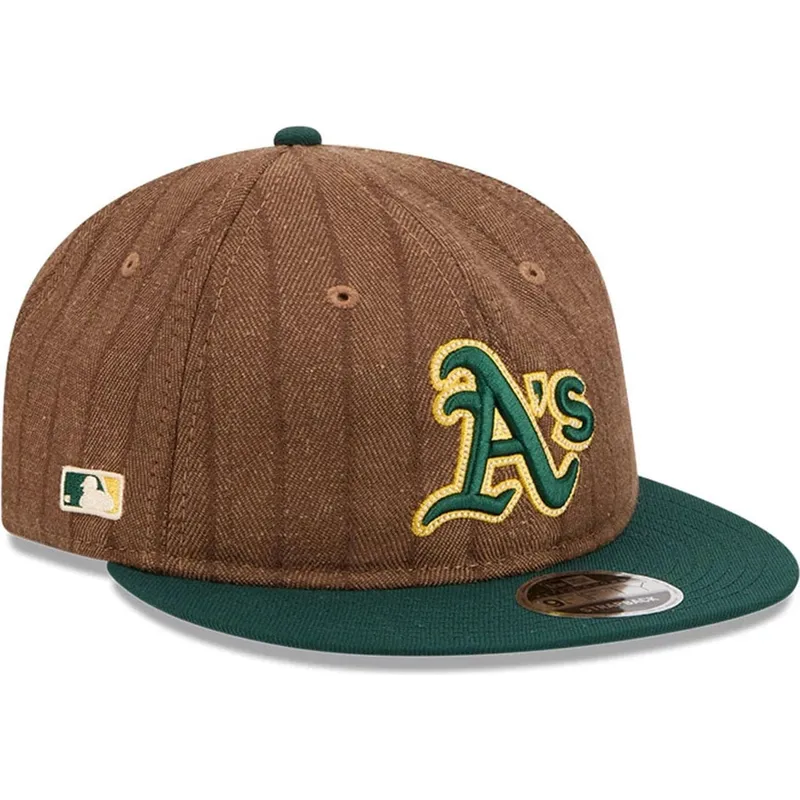sapkak-lapos-barna-allithato-9fifty-retro-crown-wool-pinstripe-oakland-athletics-mlb-new-era