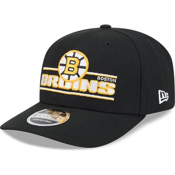 Gorra curva negra snapback 9SEVENTY Stretch Snap Stated de Boston Bruins NHL de New Era