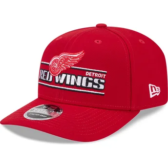 Sapkák ívelt piros snapback 9SEVENTY Stretch Snap Stated Detroit Red Wings NHL New Era