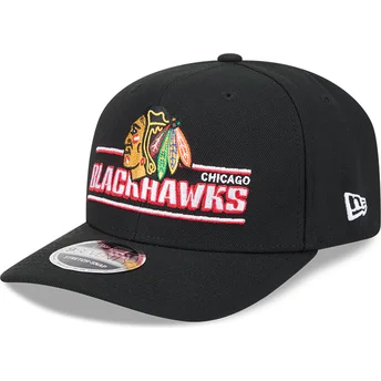 Cap ívelt черен снапбек 9SEVENTY Stretch Snap Stated Chicago Blackhawks NHL New Era