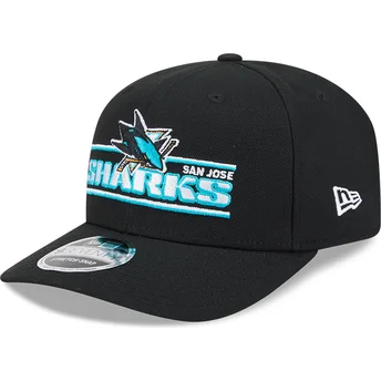 Sapkák ívelt fekete snapback 9SEVENTY Stretch Snap Stated San Jose Sharks NHL New Era
