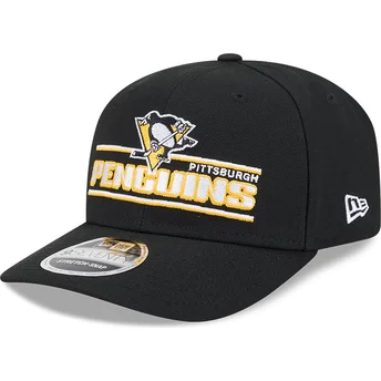 Sapkák ívelt fekete snapback 9SEVENTY Stretch Snap Stated Pittsburgh Penguins NHL New Era