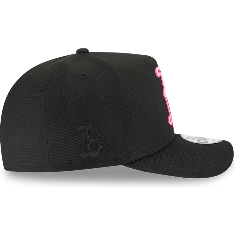 schwarze-gebogene-snapback-kappe-9fifty-a-frame-neon-der-boston-red-sox-mlb-von-new-era