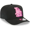 schwarze-gebogene-snapback-kappe-9fifty-a-frame-neon-der-los-angeles-dodgers-mlb-von-new-era