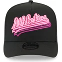 new-era-curved-brim-9fifty-a-frame-neon-oakland-athletics-mlb-black-snapback-cap