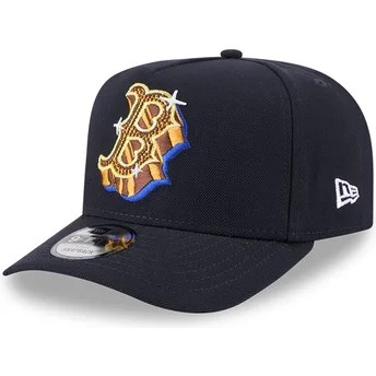 New Era Curved Brim 9FIFTY A Frame Emblem Boston Red Sox MLB Navy Blue Snapback Cap