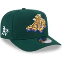 new-era-curved-brim-9fifty-a-frame-emblem-oakland-athletics-mlb-green-snapback-cap