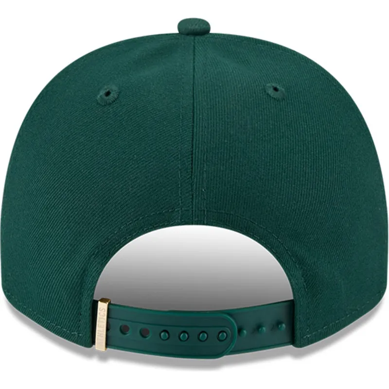 grune-gebogene-snapback-kappe-9fifty-a-frame-emblem-der-oakland-athletics-mlb-von-new-era