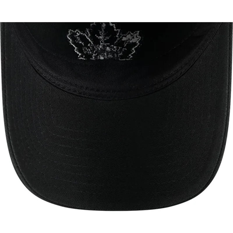 schwarze-verstellbare-curved-cap-9twenty-stamp-der-toronto-maple-leafs-nhl-von-new-era
