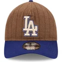 sapkak-ivelt-barna-allithato-9twenty-a-frame-wool-pinstripe-los-angeles-dodgers-mlb-new-era