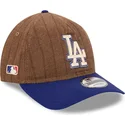 sapkak-ivelt-barna-allithato-9twenty-a-frame-wool-pinstripe-los-angeles-dodgers-mlb-new-era