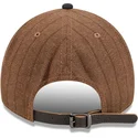 verstellbare-braun-und-marineblau-gebogene-kappe-9twenty-a-frame-wool-pinstripe-der-new-york-yankees-mlb-von-new-era