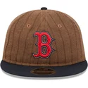 boston-red-sox-mlb-9fifty-retro-crown-wool-pinstripe-verstellbare-braun-und-marineblau-kappe-von-new-era