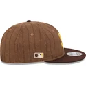 gorra-plana-marron-ajustable-9fifty-retro-crown-wool-pinstripe-de-san-diego-padres-mlb-de-new-era