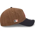 brun-och-marinbla-bojd-justerbar-keps-9twenty-a-frame-wool-pinstripe-fran-atlanta-braves-mlb-av-new-era