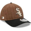 sapkak-ivelt-barna-allithato-9twenty-a-frame-wool-pinstripe-chicago-white-sox-mlb-new-era