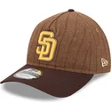 sapkak-ivelt-barna-allithato-9twenty-a-frame-wool-pinstripe-san-diego-padres-mlb-new-era