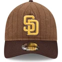braune-verstellbare-gebogene-kappe-9twenty-a-frame-wool-pinstripe-der-san-diego-padres-mlb-von-new-era
