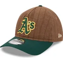 sapkak-ivelt-barna-allithato-9twenty-a-frame-wool-pinstripe-oakland-athletics-mlb-new-era