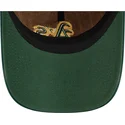 gorra-curva-marron-y-verde-ajustable-9twenty-a-frame-wool-pinstripe-de-oakland-athletics-mlb-de-new-era