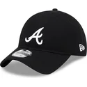 schwarze-verstellbare-curved-cap-9twenty-merino-wool-der-atlanta-braves-mlb-von-new-era