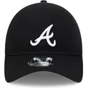 schwarze-verstellbare-curved-cap-9twenty-merino-wool-der-atlanta-braves-mlb-von-new-era