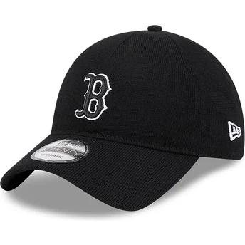 Gorra curva negra ajustable 9TWENTY Merino Wool de Boston Red Sox MLB de New Era