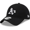 schwarze-verstellbare-gebogene-kappe-9twenty-merino-wool-oakland-athletics-mlb-von-new-era