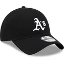 gorra-curva-negra-ajustable-9twenty-merino-wool-de-oakland-athletics-mlb-de-new-era