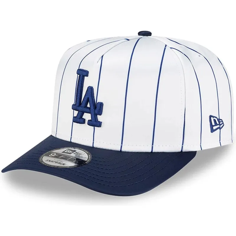 sapkak-ivelt-feher-snapback-9fifty-a-frame-satin-pinstripe-los-angeles-dodgers-mlb-new-era