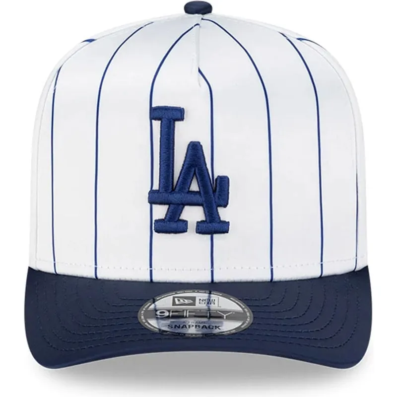 sapkak-ivelt-feher-snapback-9fifty-a-frame-satin-pinstripe-los-angeles-dodgers-mlb-new-era
