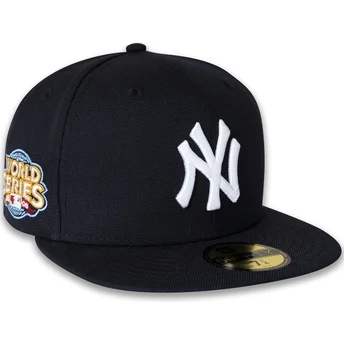 Sapkák lapos sötétkék illesztett 59FIFTY World Series 2009 Side Patch New York Yankees MLB New Era