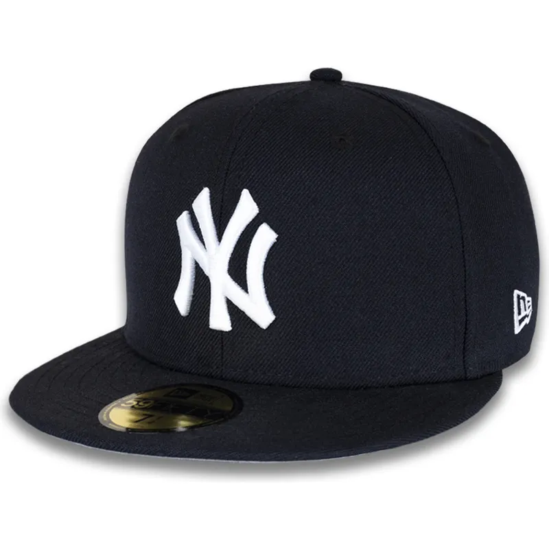 marinbla-platt-keps-justerad-59fifty-world-series-2009-side-patch-fran-new-york-yankees-mlb-av-new-era