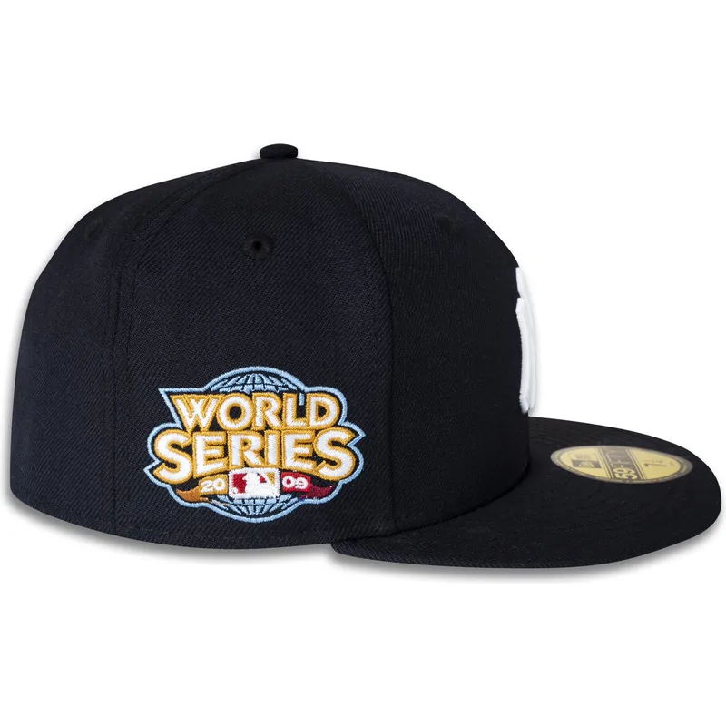 marinbla-platt-keps-justerad-59fifty-world-series-2009-side-patch-fran-new-york-yankees-mlb-av-new-era