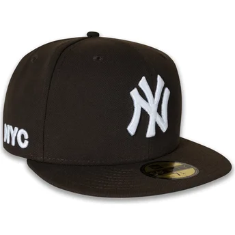 Cap lapos кафяв регулиран 59FIFTY NYC Side New York Yankees MLB New Era