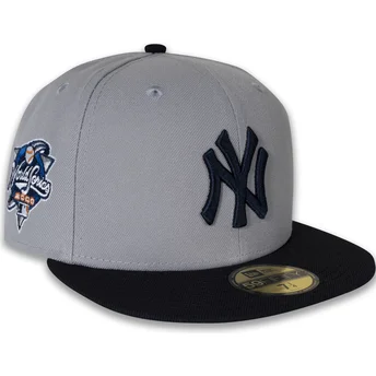 Sapkák lapos szürke illesztett 59FIFTY World Series 2000 Side Patch New York Yankees MLB New Era