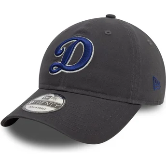 Grå justerbar böjd keps 9TWENTY Core Classic Los Angeles Dodgers MLB från New Era