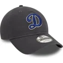 verstellbare-graue-curved-cap-9twenty-core-classic-los-angeles-dodgers-mlb-von-new-era