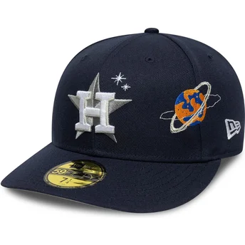 Marinblå böjd keps justerbar 59FIFTY Planet Icon från Houston Astros MLB av New Era