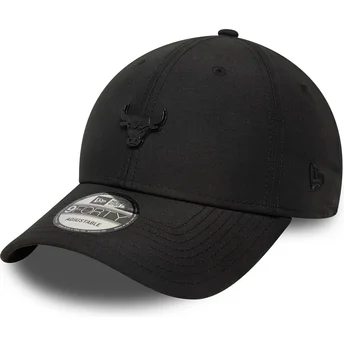 Cap ívelt черен регулируема лента 9FORTY Pin Chicago Bulls NBA New Era