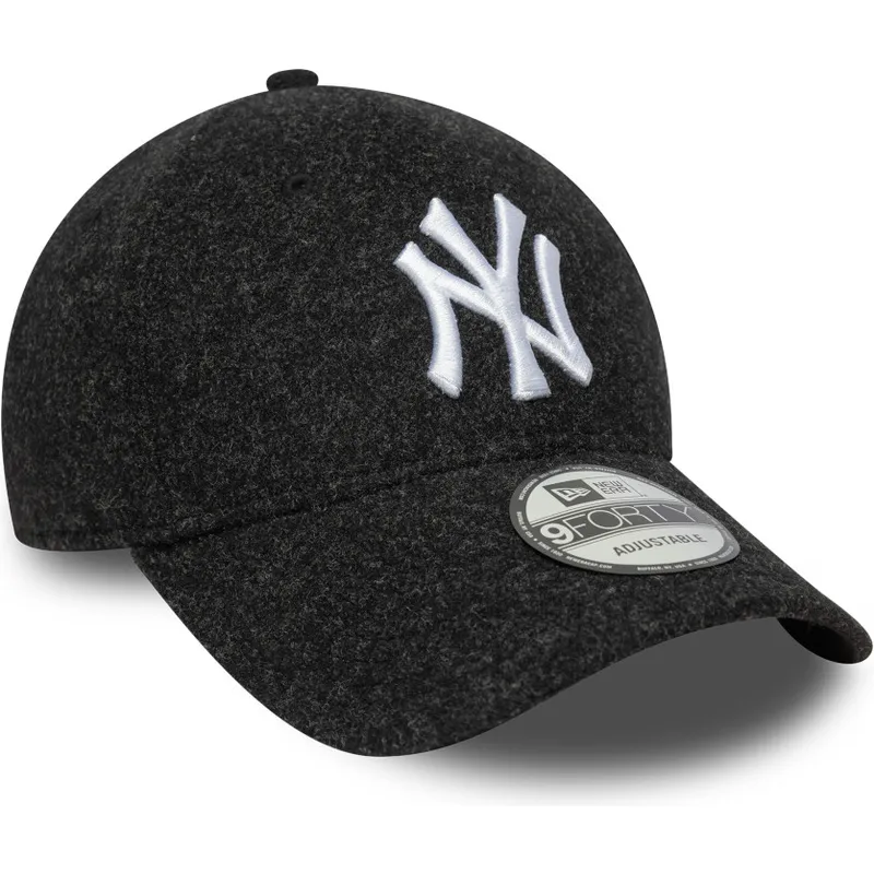 schwarze-gebogene-snapback-kappe-9forty-melton-wool-der-new-york-yankees-mlb-von-new-era