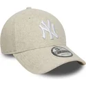 beige-gebogene-snapback-kappe-9forty-melton-wool-new-york-yankees-mlb-von-new-era