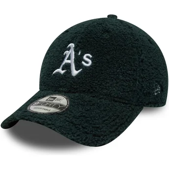 Gorra curva verde ajustable 9FORTY Winter Borg de Oakland Athletics MLB de New Era