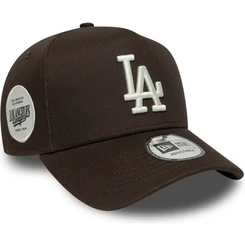Sapkák ívelt barna snapback 9FORTY E Frame Side Patch Los Angeles Dodgers MLB New Era