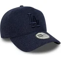 gorra-curva-azul-marino-snapback-con-logo-azul-marino-9forty-e-frame-melton-de-los-angeles-dodgers-mlb-de-new-era