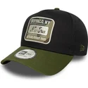 new-era-9forty-e-frame-camo-patch-snapback-kappe-in-schwarz-und-grun