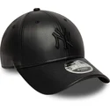 gorra-curva-negra-snapback-con-logo-negro-9forty-m-crown-pu-de-new-york-yankees-mlb-de-new-era