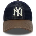 sapkak-ivelt-tobbszinu-allithato-9twenty-img-loden-leather-new-york-yankees-mlb-new-era